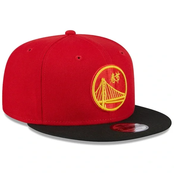 New Era Red/Black Golden State Warriors 2024 Lunar New Year 9FIFTY Snapback Hat